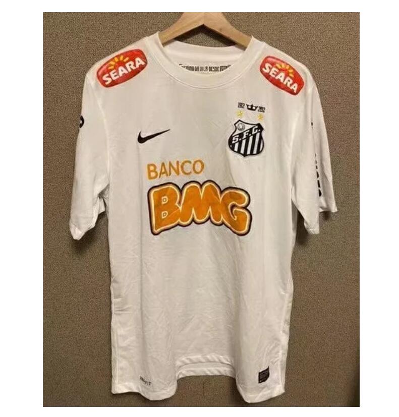 2011-12 Santos FC Retro Home Kit Soccer Jersey